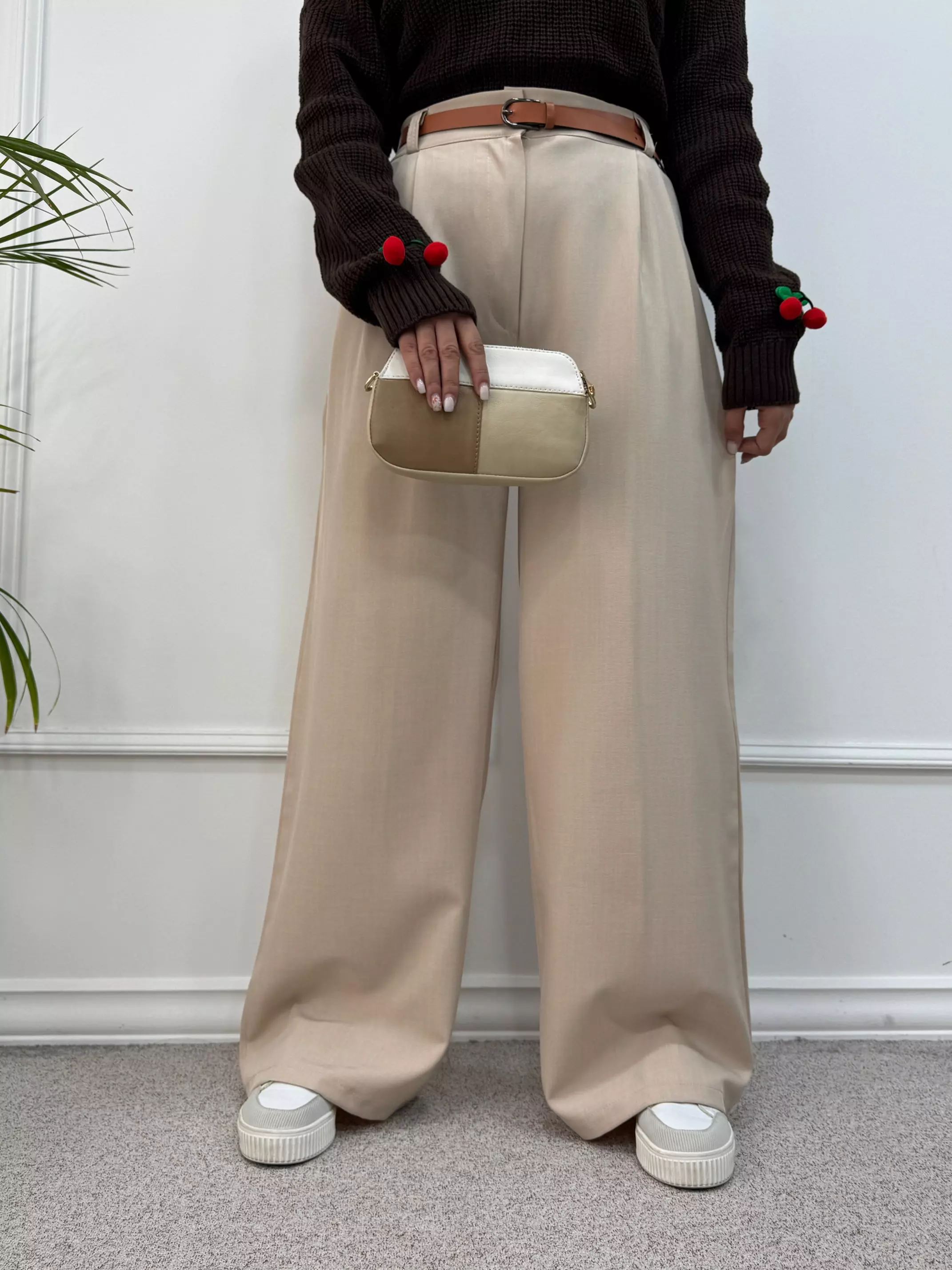 شلوار نیم بگ آیسل